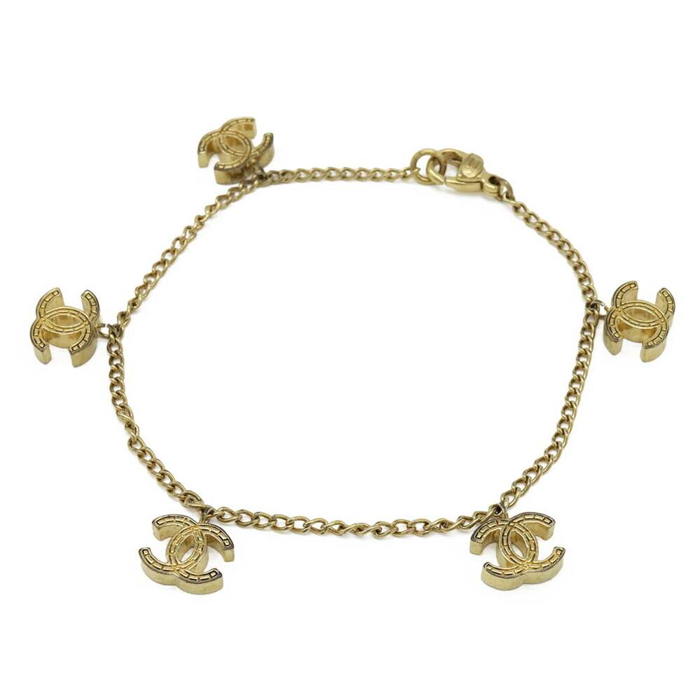 Chanel Cc Logo Chain Bracelet Metal #276084C88B